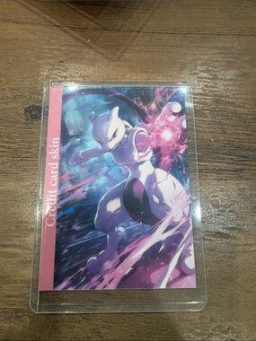 Credit Card Skin Phone Accessory with Purple Artwork